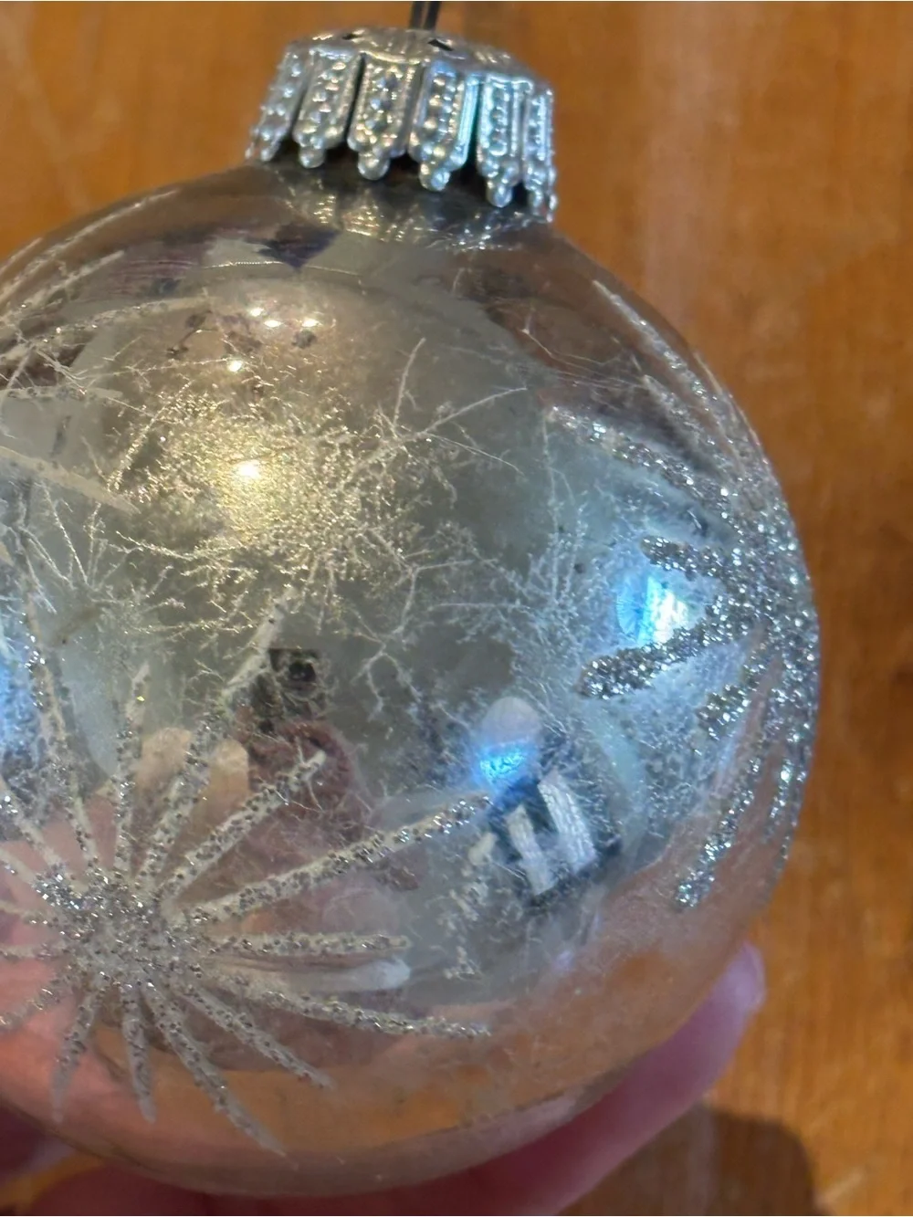 Pair of Vintage German Christmas Ornaments